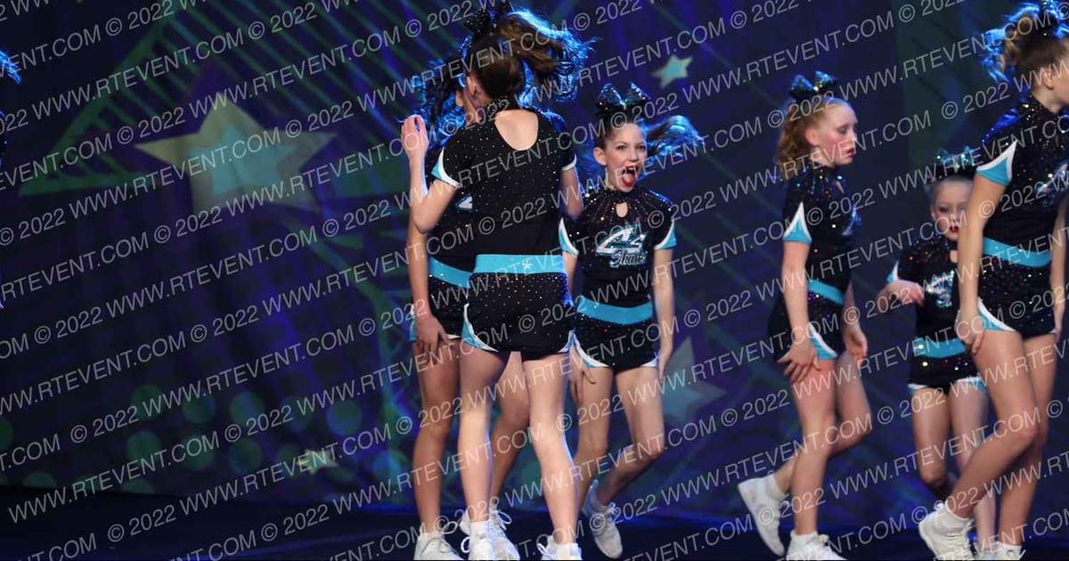 Cheer Sport Sharks - Kitchener White Cheek Sharks · Feel the Power East