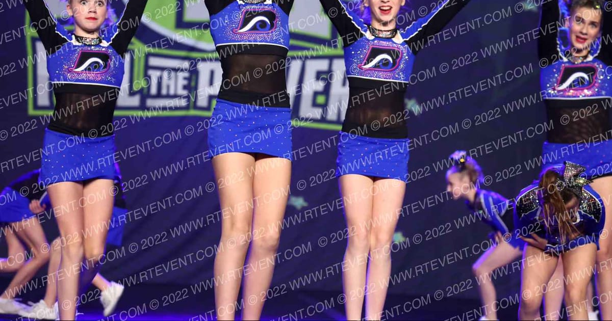 Bluewater Cheer Athletics Mermaids · Feel the Power East