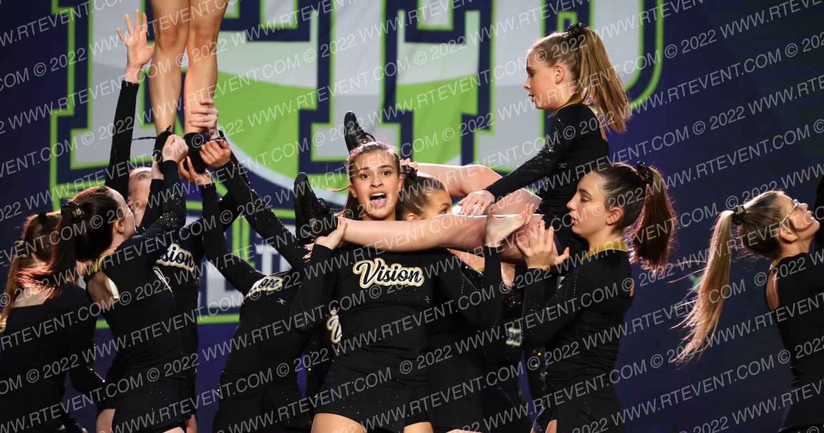 Vision Cheer Company Illusion · Feel the Power East