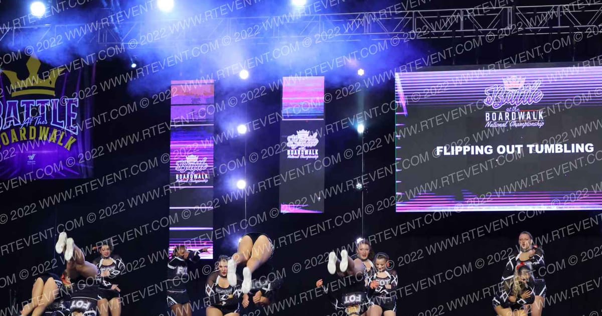 Flipping Out Tumbling Lady Luck · SU Battle at the Boardwalk Grand Nationals