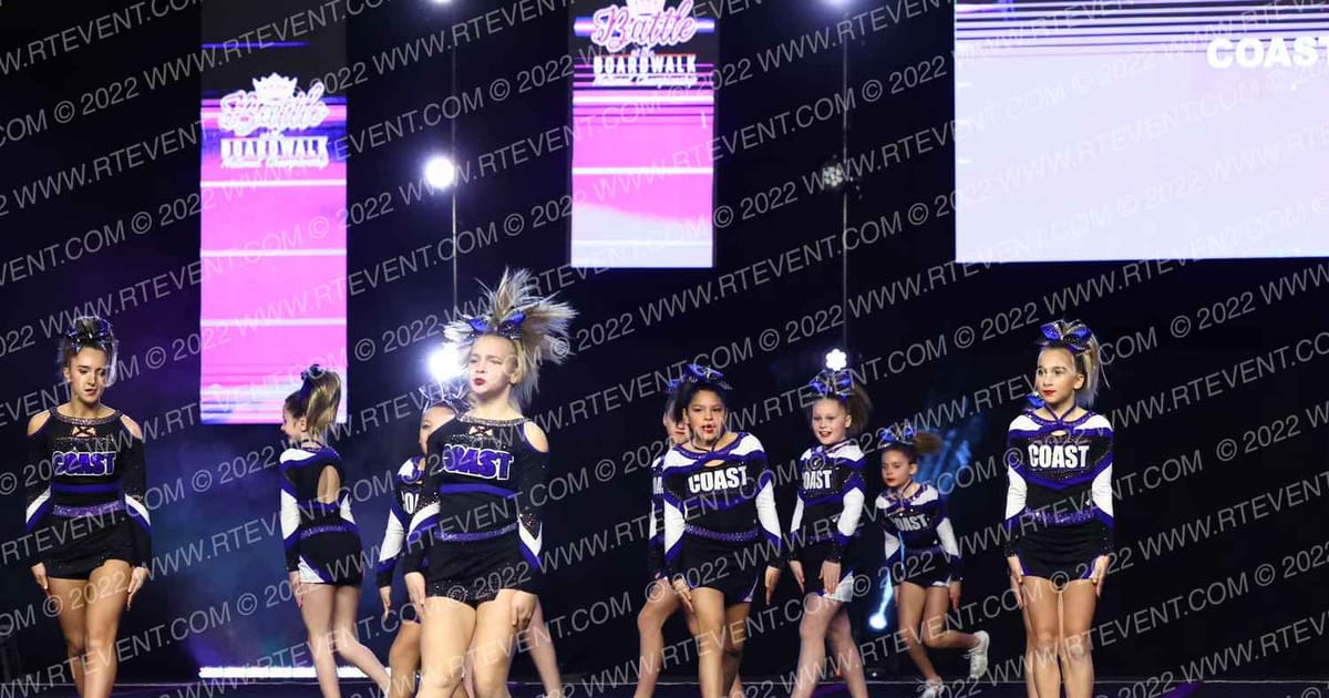 Coast Cheer Lady Sharks · SU Battle at the Boardwalk Grand Nationals