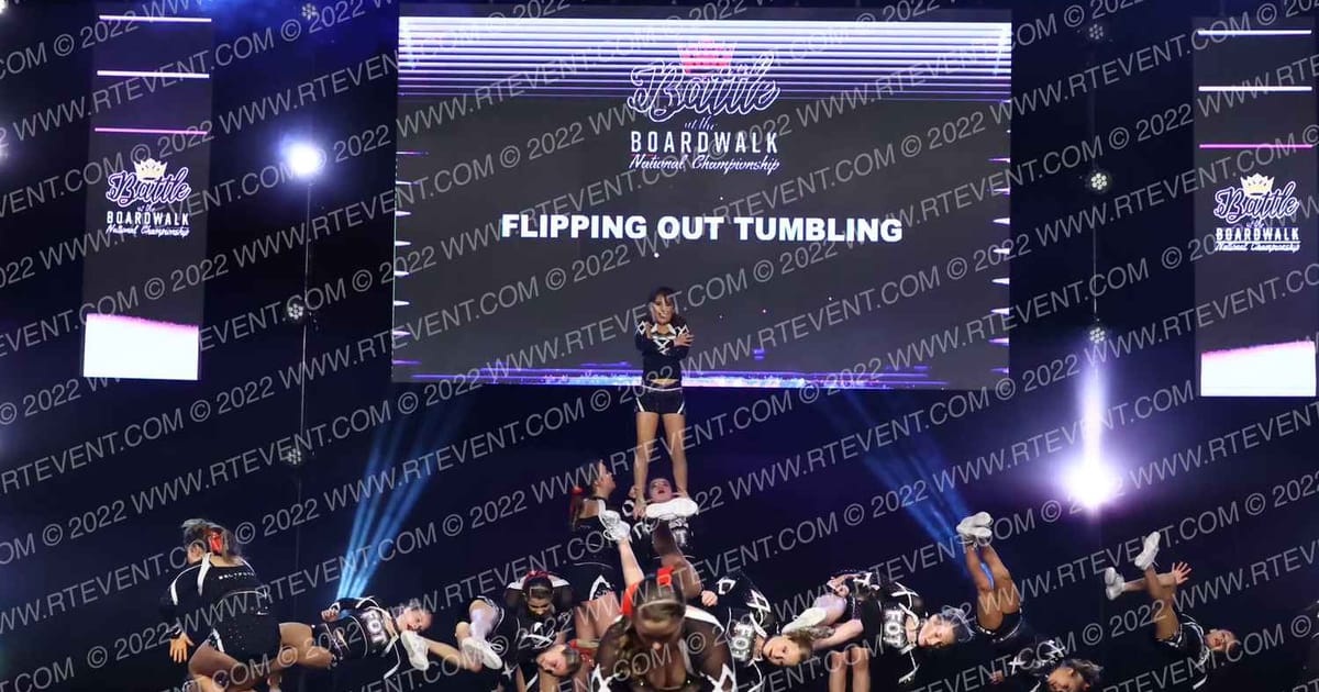 Flipping Out Tumbling Hollywoods · SU Battle at the Boardwalk Grand Nationals