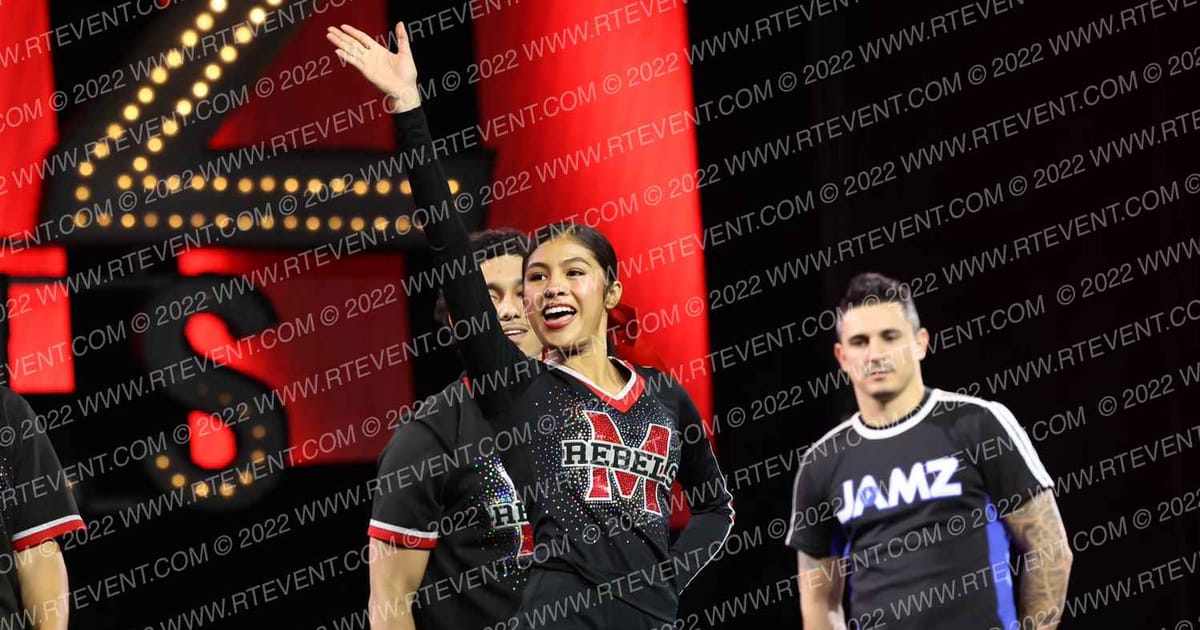 AB MILLER AMBER AND ISAIAH Coed Partner Stunt (1 male - 1 female) · Schools Nationals
