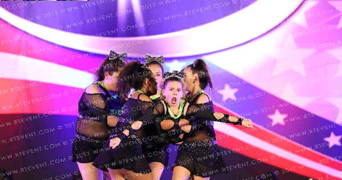 Cheer-tastics Crush All Star Cheer Radioactive · American Cheer Power Southern Nationals DIDII