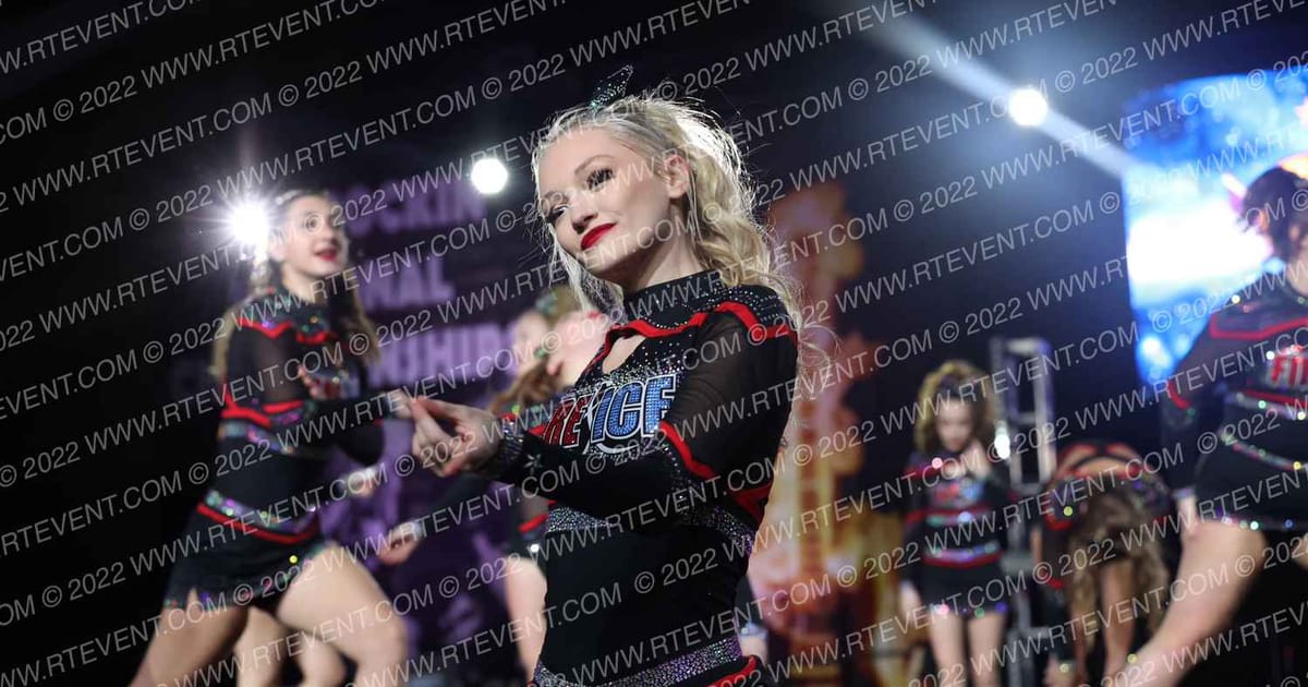 Fire and Ice Allstars Lady Flames · Hard Rockin National Cheer Day