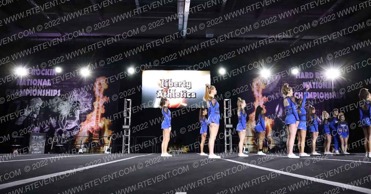 Liberty Athletics Gold Rush · Hard Rockin National Cheer Day