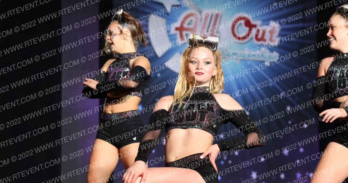 Cheer Extreme All-Stars Black Out · All Out Nationals day two