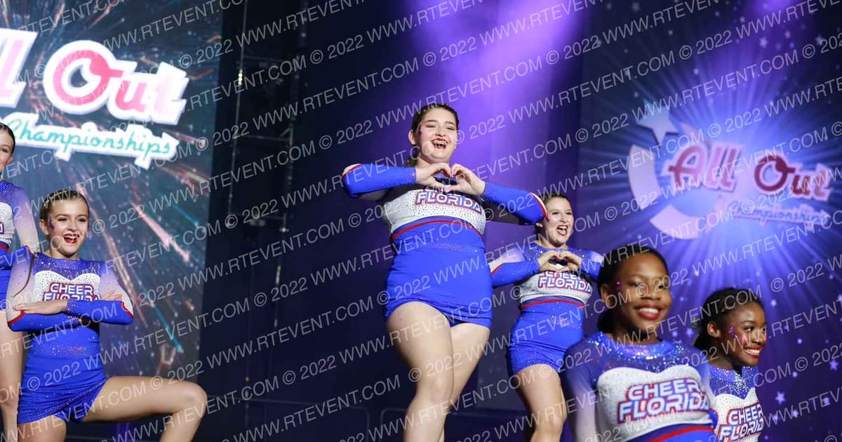 Cheer Florida Allstars Ravens · All Out Nationals day two