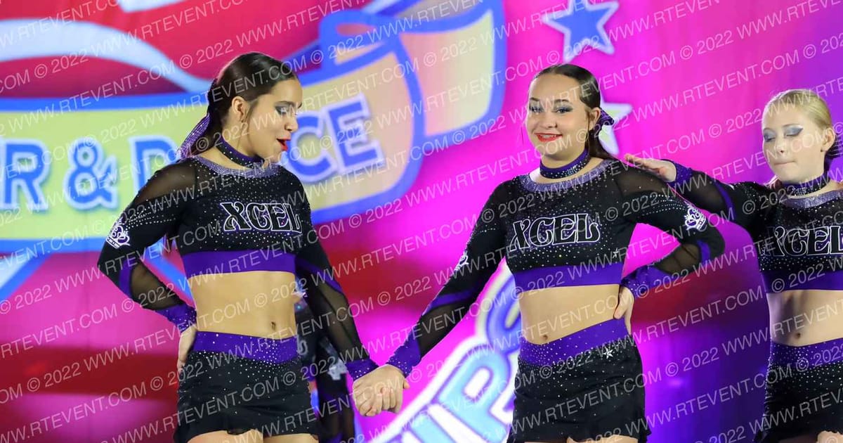 Cheer Xcel Purple Reign · The American Superstarz