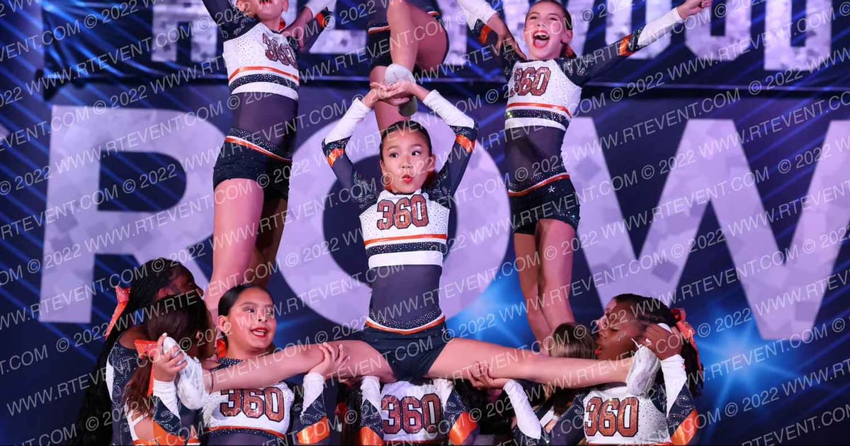 South Bay Cheer 360 Orange Crush · Hollywood Crown