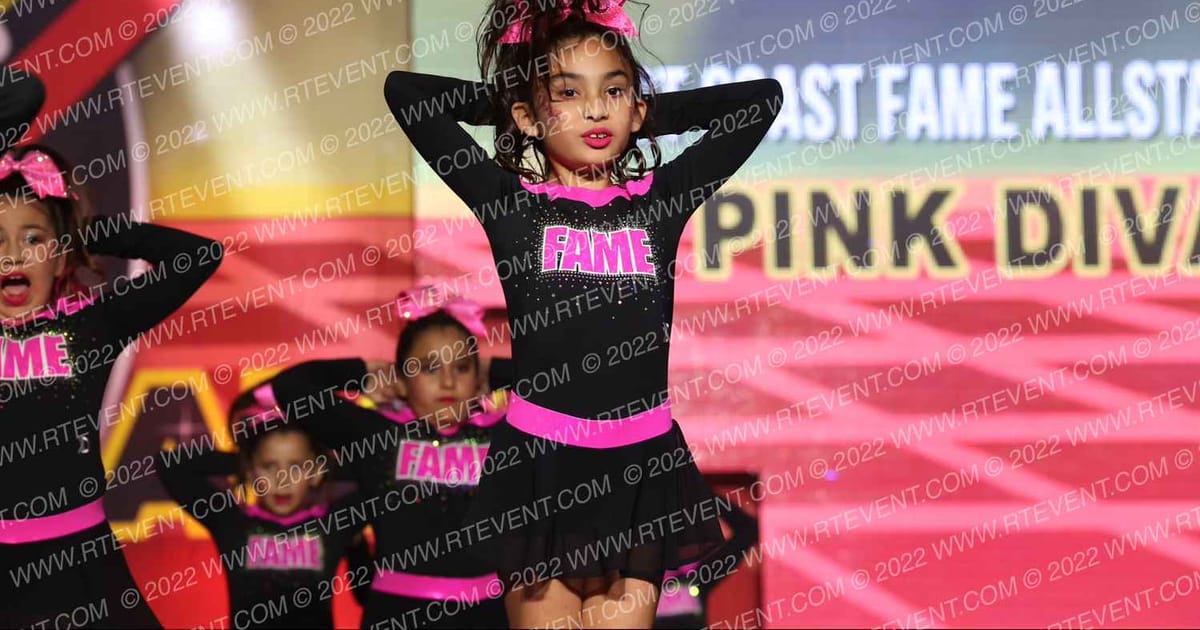 West Coast Fame Allstars Cheer PINK DIVAS · Grand Nationals