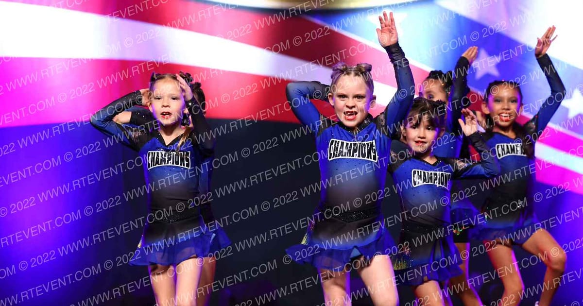 The Champions All Stars Mini Flames · Cheer Power Southern Nationals