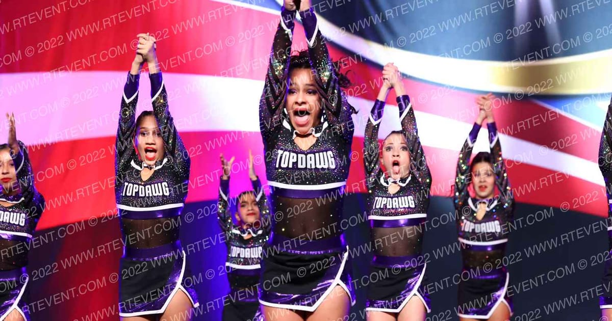 Top Dawg Cheer & Tumbling Purple Reign · Cheer Power Southern Nationals