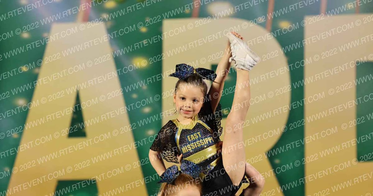 East Mississippi Cheerleading Leopards · Mardi Gras Biloxi Showdown