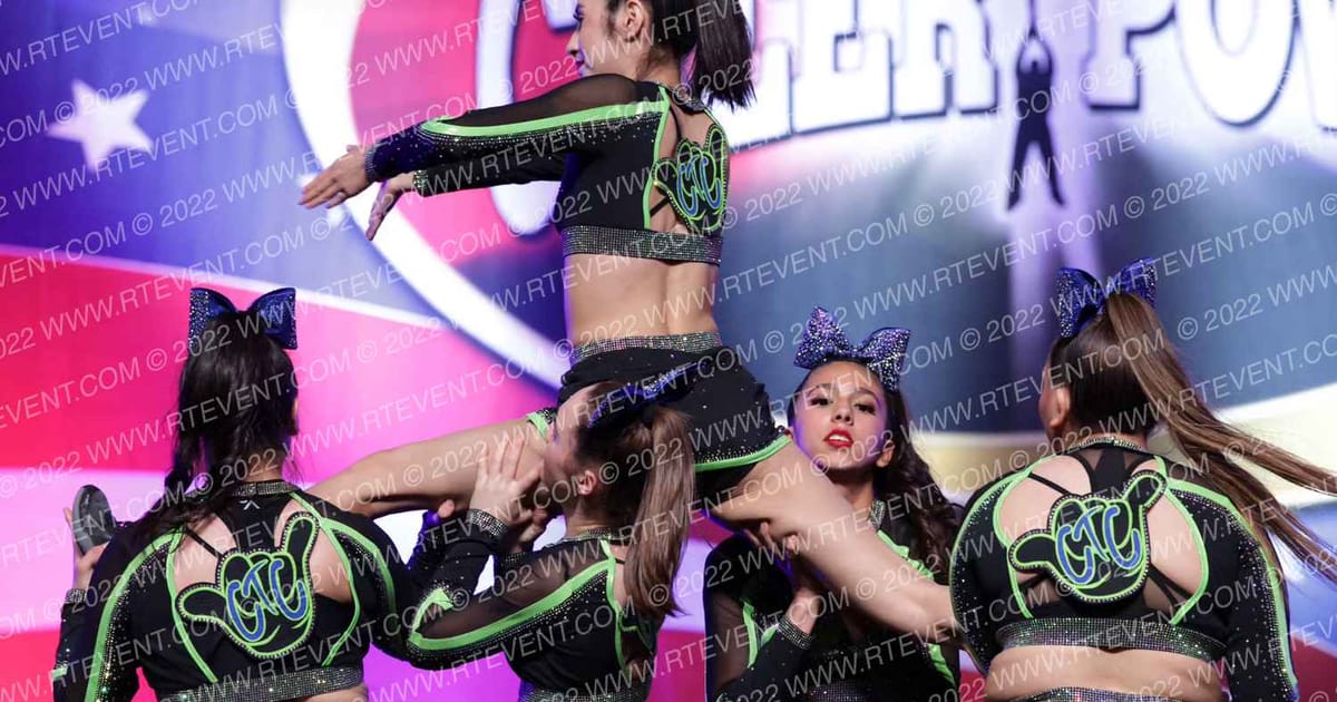 Cheer-tastics Crush All Star Cheer Midnight Mayhem · Cheer Power Southern Nationals