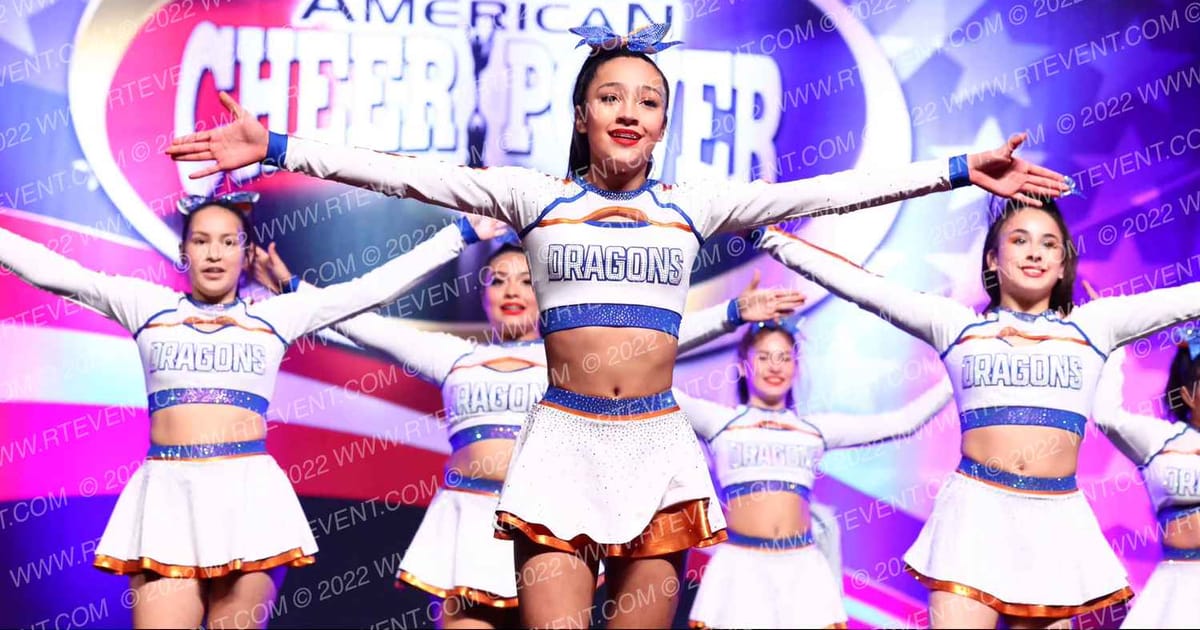 Texas Cheer Dragons Blue Angles · Cheer Power Southern Nationals