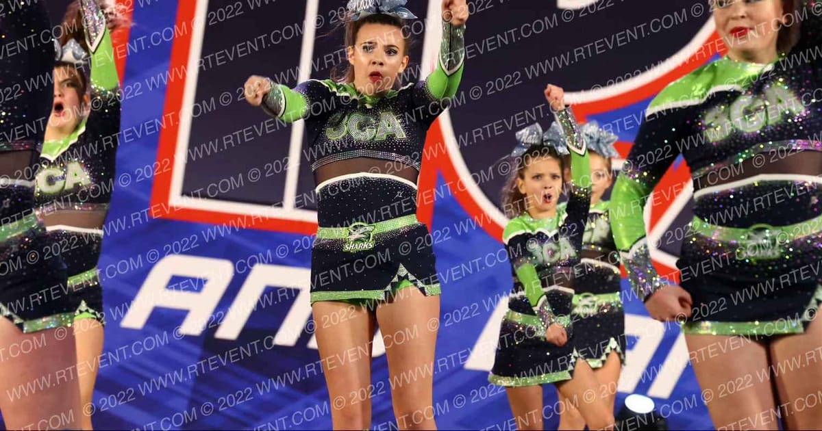 Cape Cod Cheer Academy Junior Level 3 Angel Sharks · JAMFEST Durham Classic