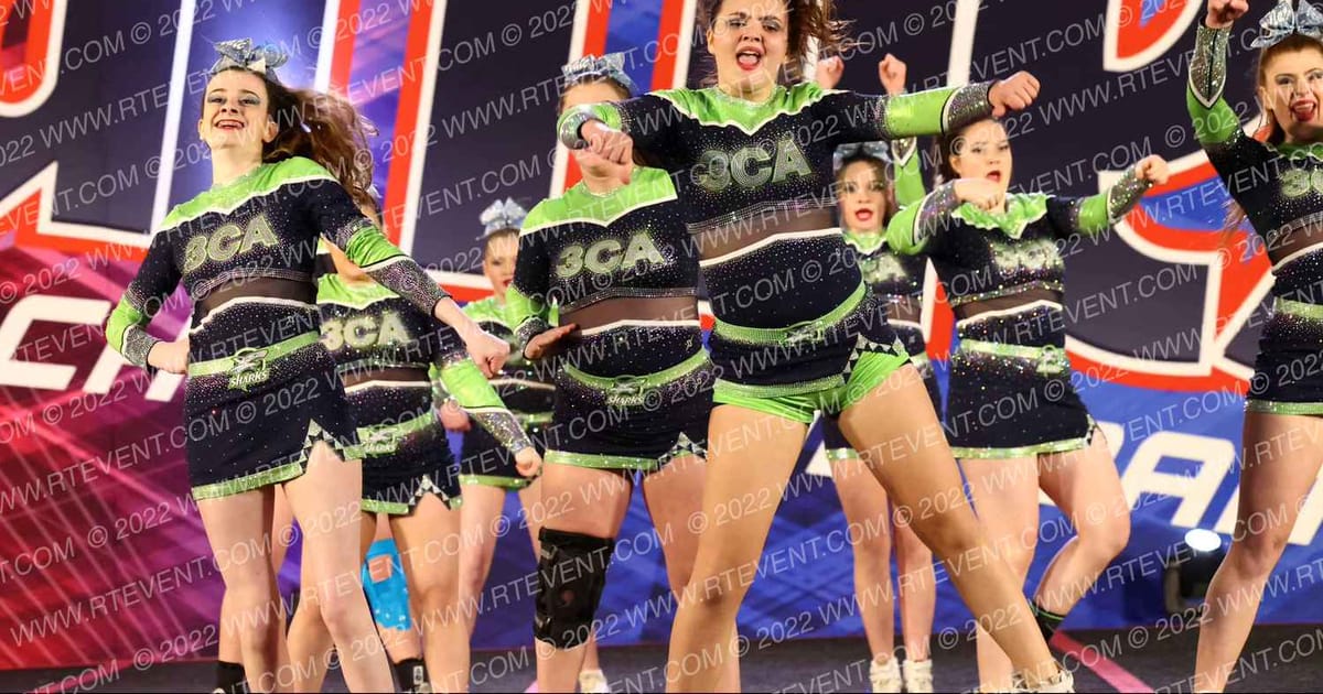 Cape Cod Cheer Academy Senior Leopard Sharks · JAMFEST Durham Classic