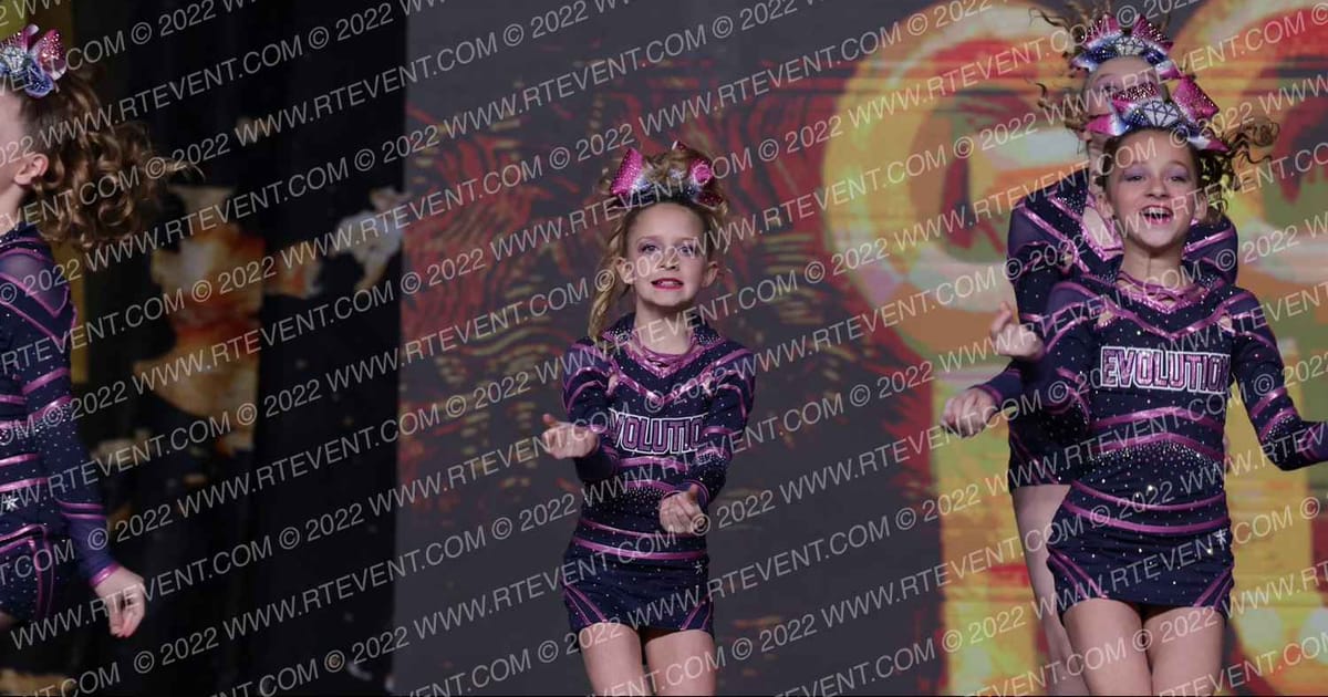Evolution Cheer Blue Diamonds · Revolution Championships Gold Rush Chicago