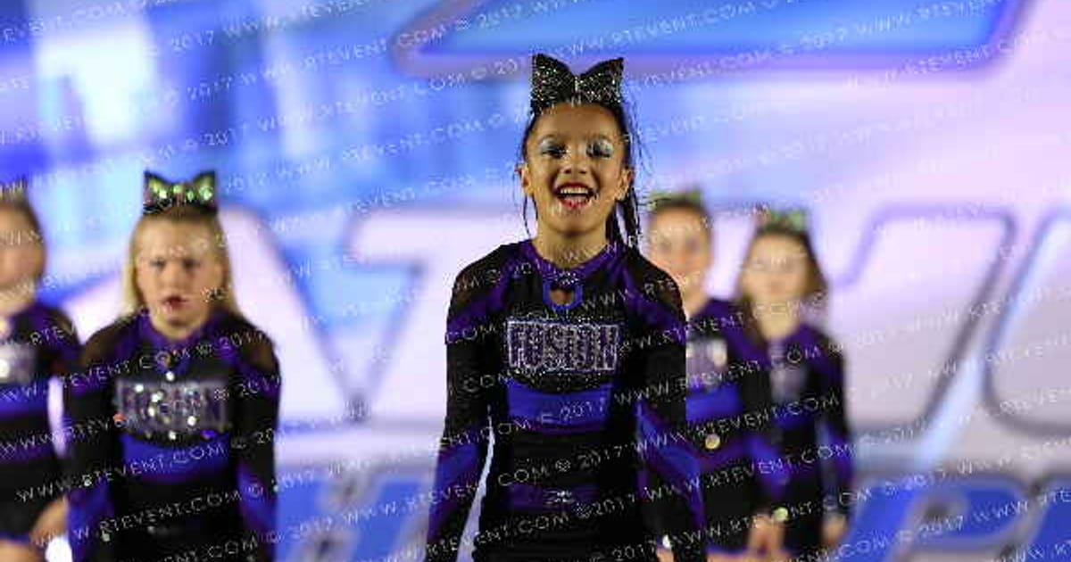 Arizona Fusion Cheer Purple Ice · Athletic Championship Phoenix Nationals