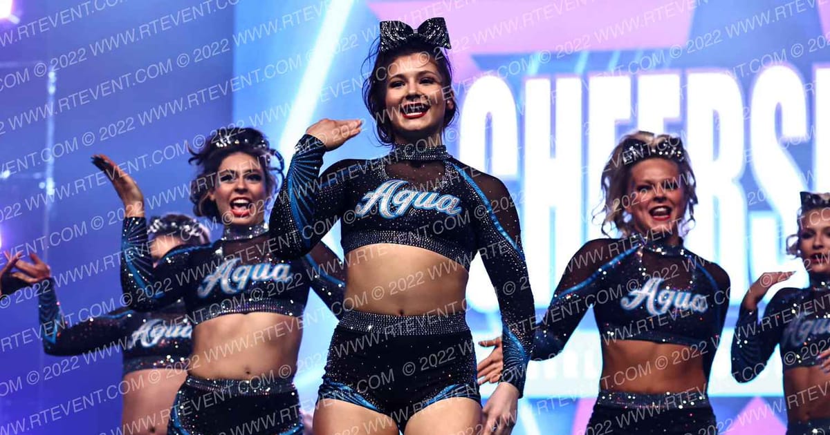 Rain Athletics Aqua · Cheersport Friday Night Live Fixed
