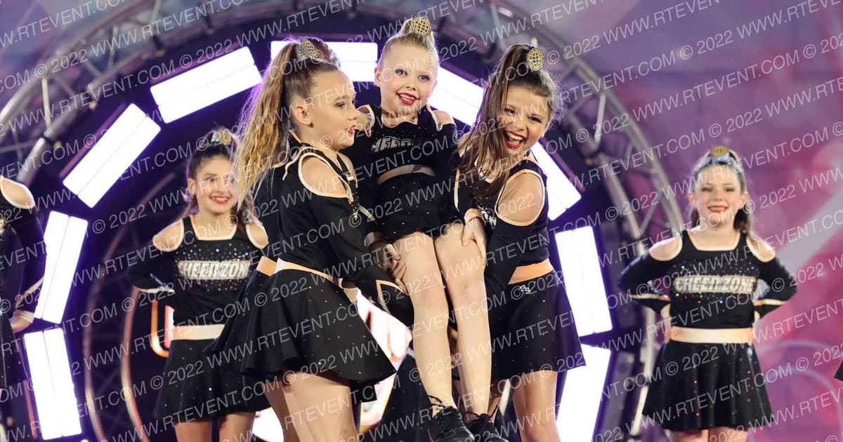 Cheer Zone Athletics Sun Rays · Glow Tour Biloxi