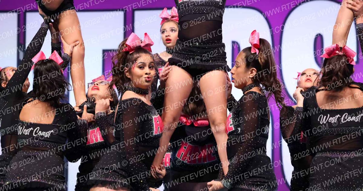 West Coast Fame Allstars Cheer OBSESSION · CHEERSPORT Nationals