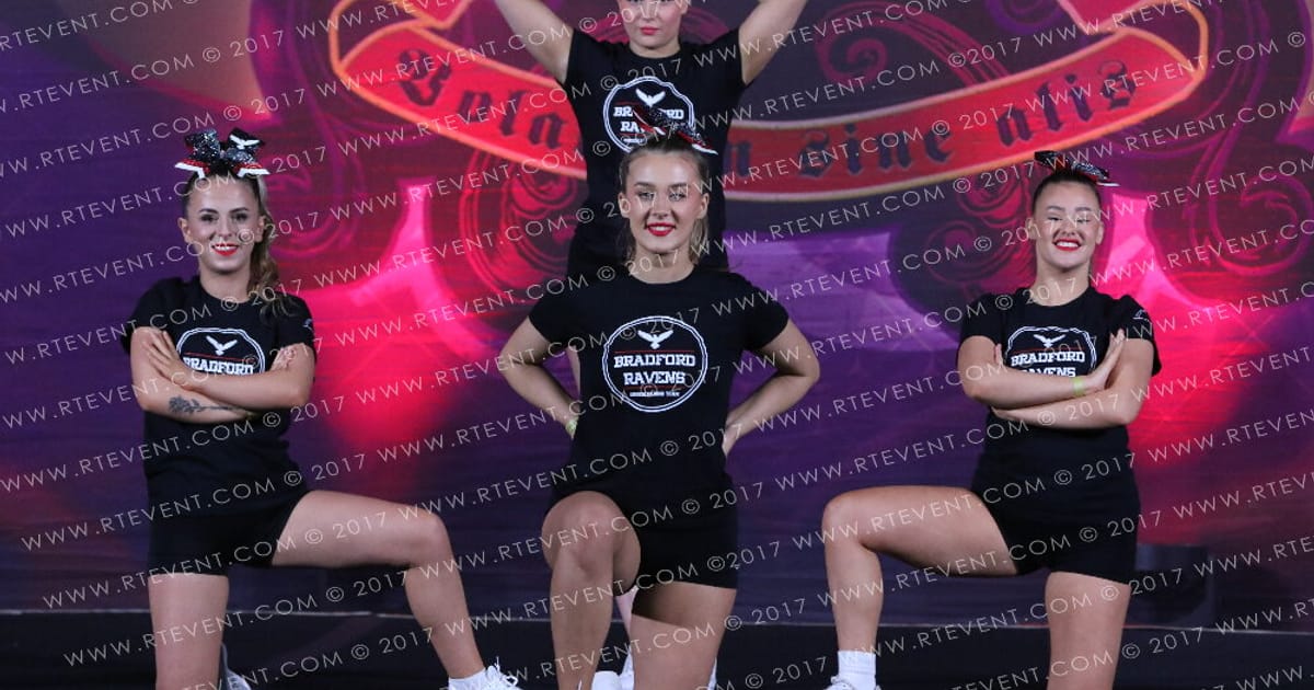 Bradford Ravens Small University All Girl Level 1 · Heart of England UK University Nationals