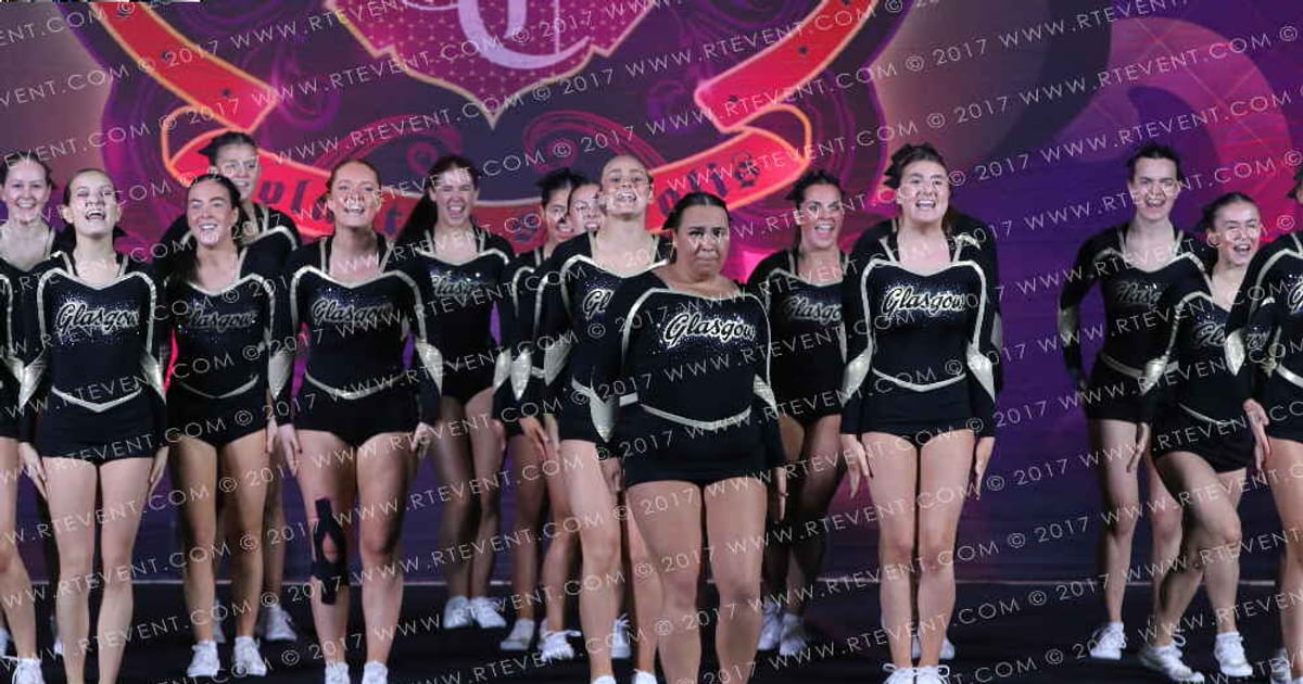 Glasgow University Cheerleaders Blackout · Heart of England UK University Nationals