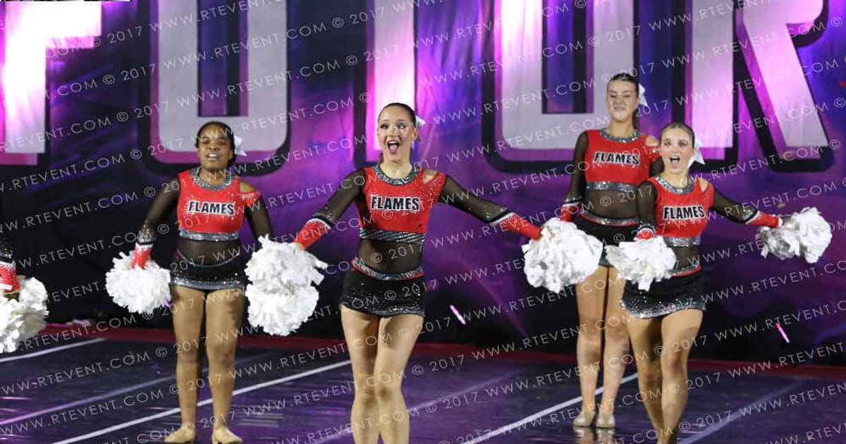 Essex Flames Pom · Heart of England UK University Nationals
