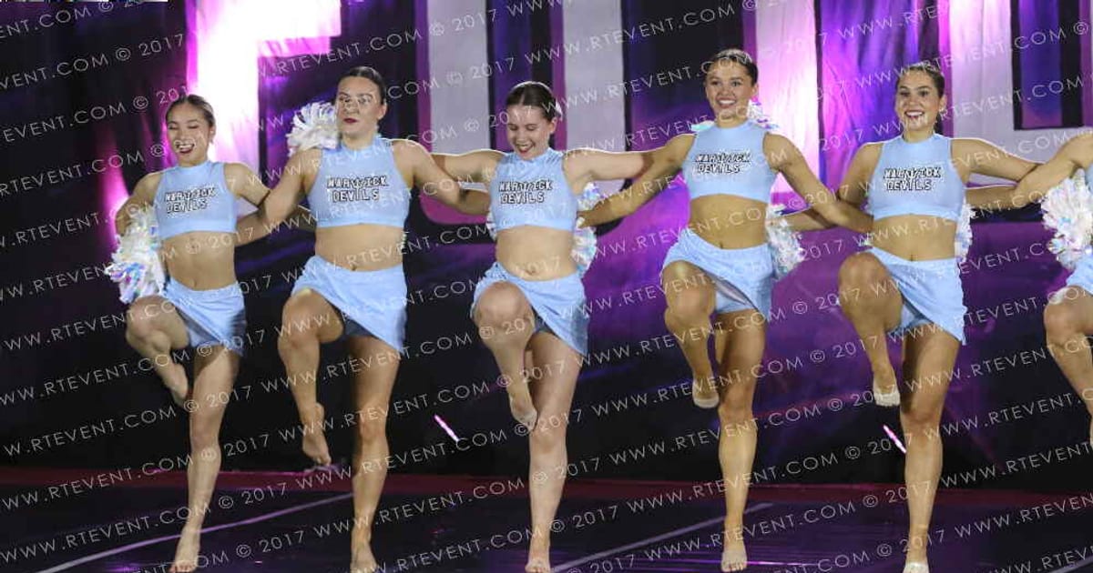 Warwick Devils Large University Dance Pom · Heart of England UK University Nationals