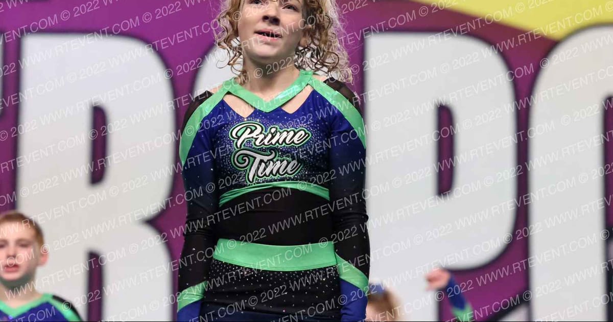 Prime Time All Stars Junior Lime · CHEERSPORT Nationals