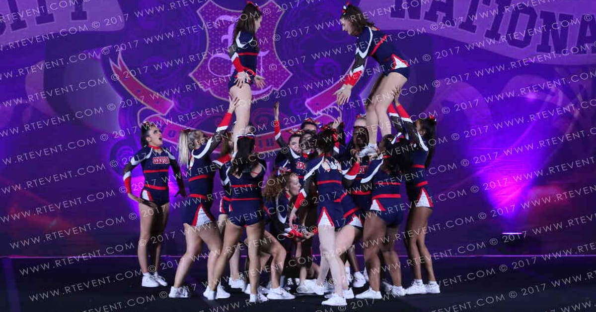 Oxford Sirens Small University Non Tumbling Level 2 Non Tumbling · Heart of England UK University Nationals