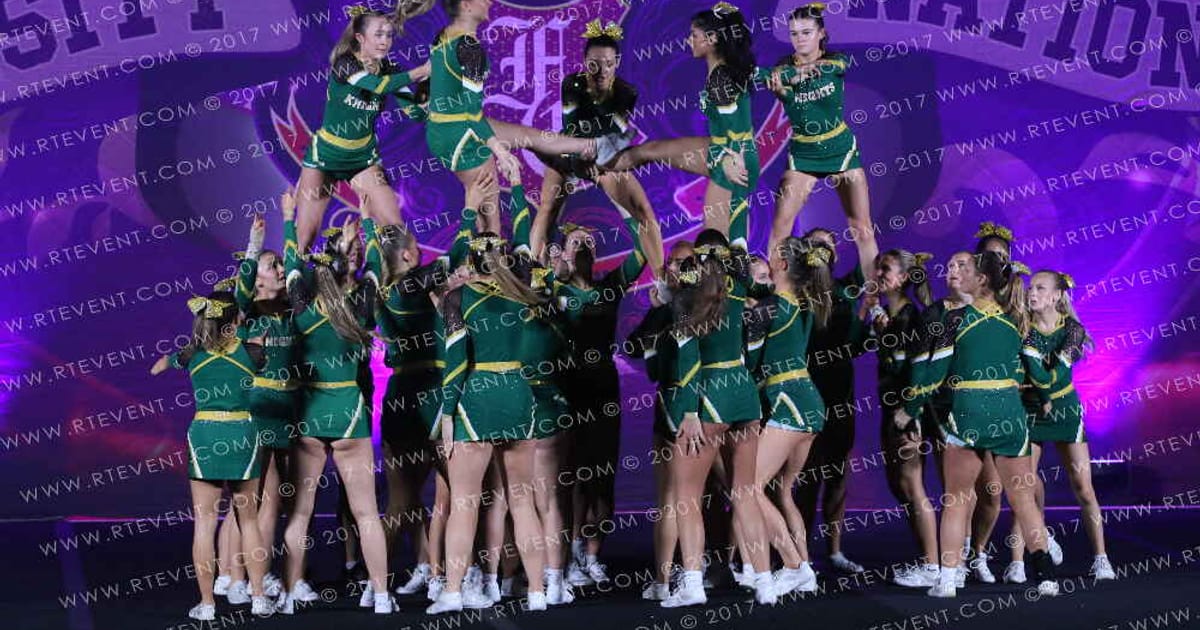 University of Nottingham Cheerleading Knights Jade · Heart of England UK University Nationals