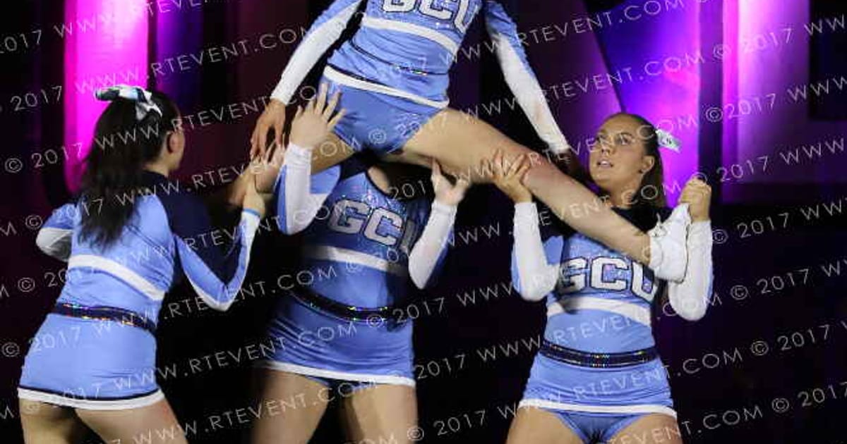 GCU Wolves Cheerleading Royal · Heart of England UK University Nationals