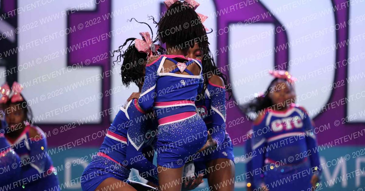 Cheertastic Co. Royal Elite Diamonds · CHEERSPORT Nationals