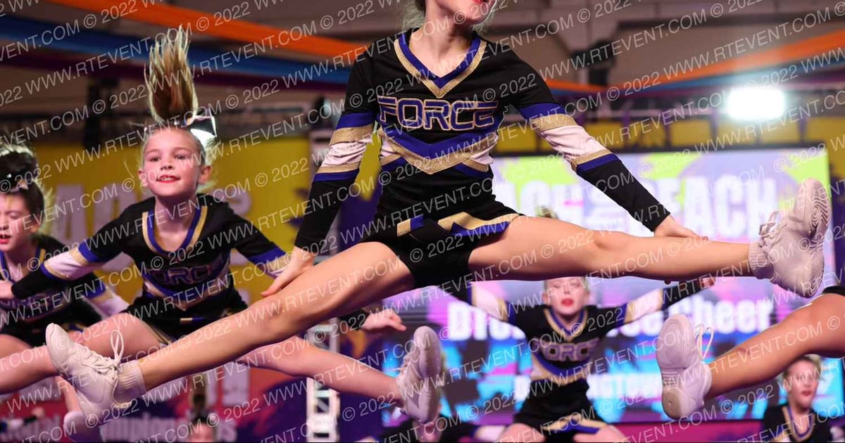 DTown Force Cheer Gold · ACDA Reach the Beach Rec Nationals
