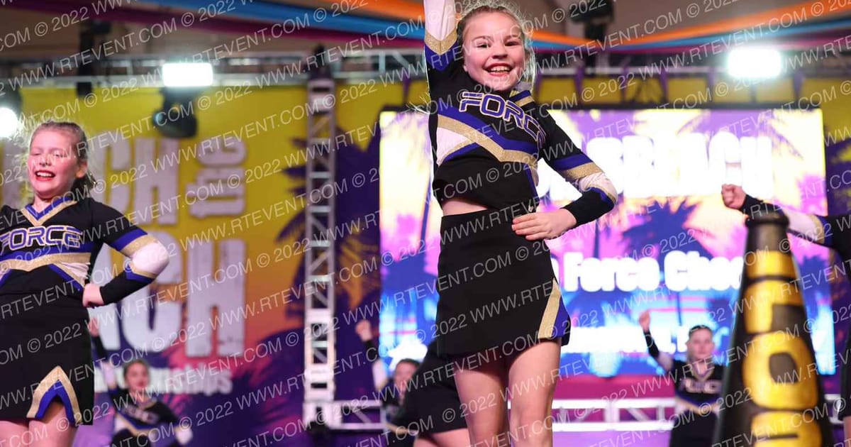 DTown Force Cheer Gold · ACDA Reach the Beach Rec Nationals