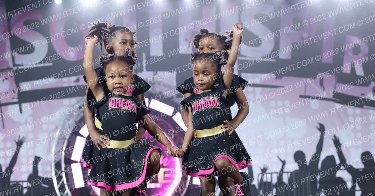 Dream Xtreme Athletics Tiny Tiaras · Peach Classic