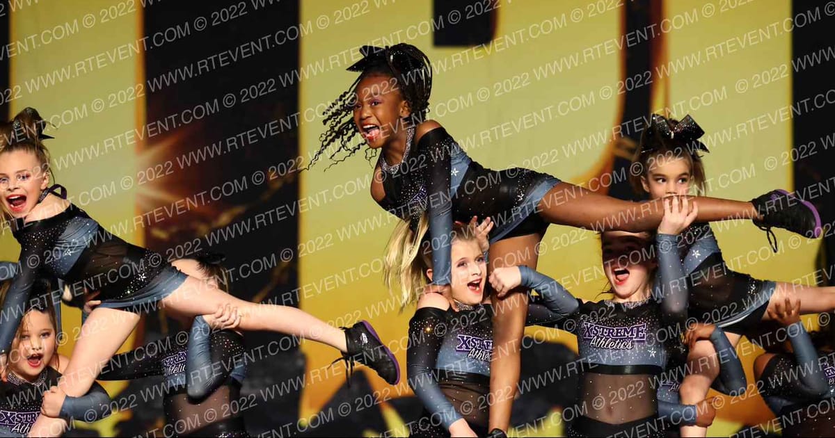 Xstreme Athletics Tumble & Cheer WildFire · Gold Rush Super Floor Two