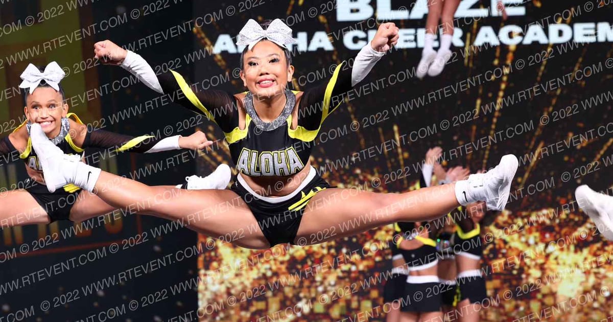 ALOHA CHEER ACADEMY Blaze · Gold Rush Super Floor One