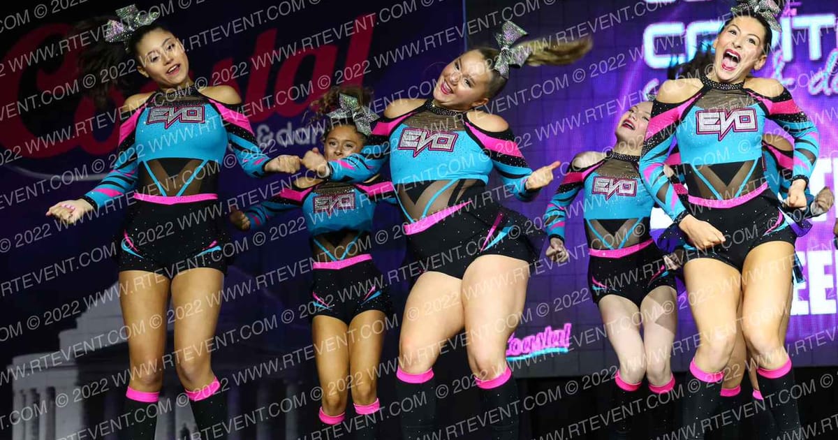 Evolution Cheer Teal Mania · Coastal at the Capitol