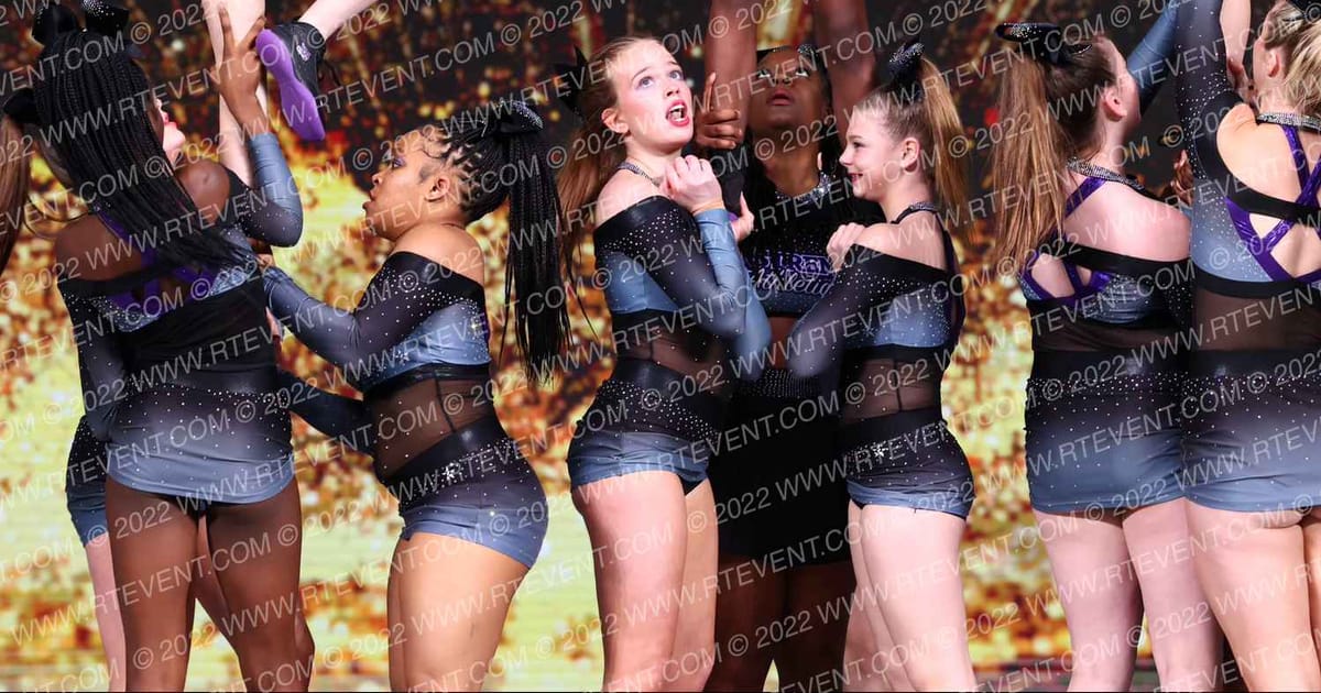 Xstreme Athletics Tumble & Cheer Super Nova · Gold Rush Super Floor One