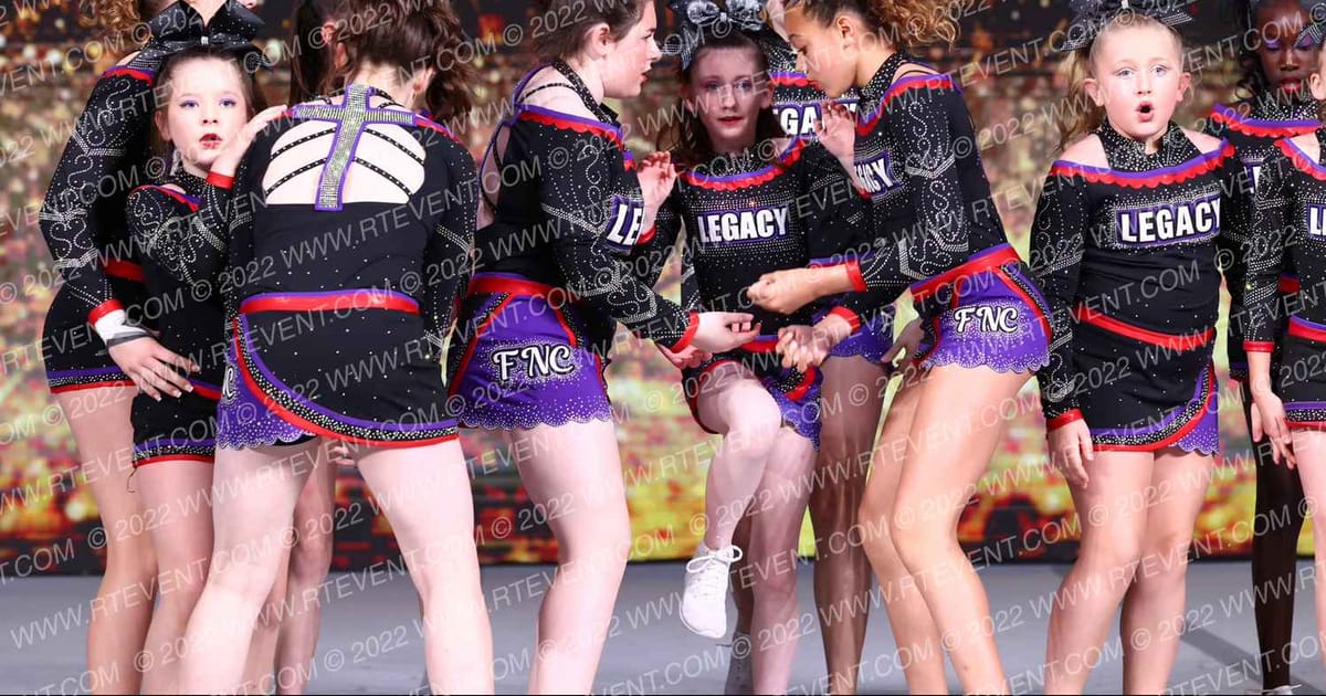 Flip N Cheer Legacy Midnight · Gold Rush Super Floor One