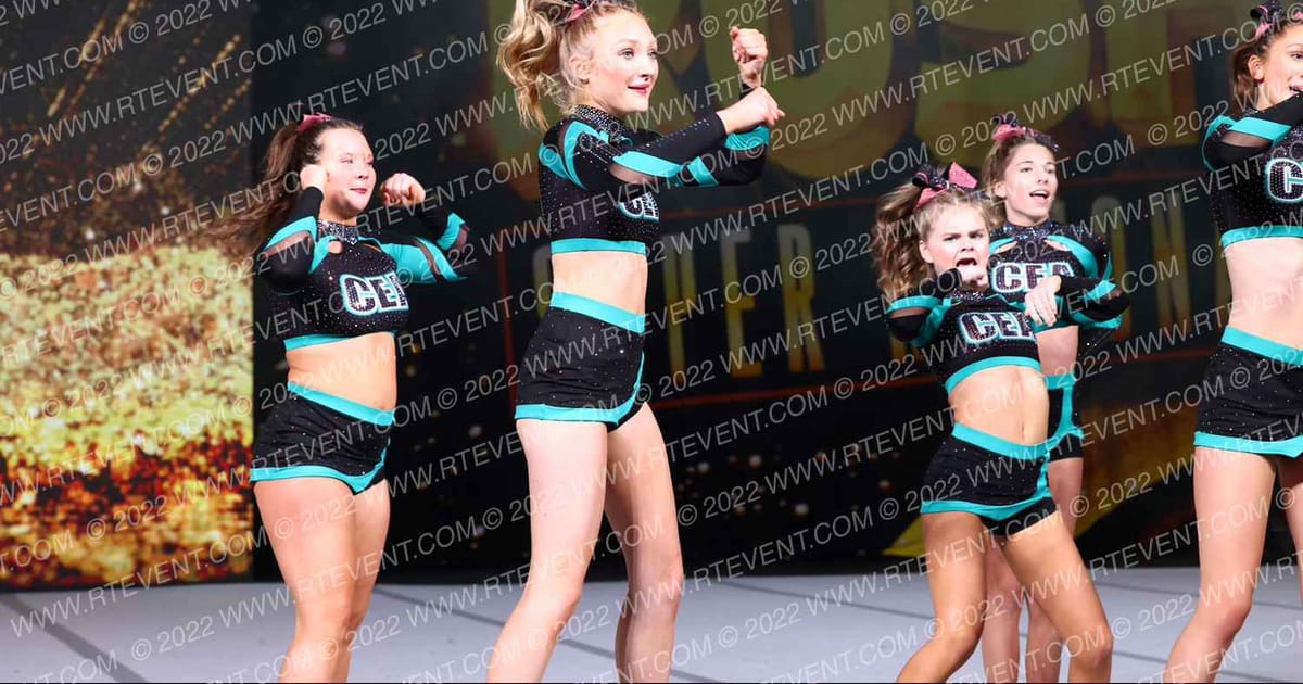 Cheer Extreme All Stars DMV Mirage · Gold Rush Super Floor One