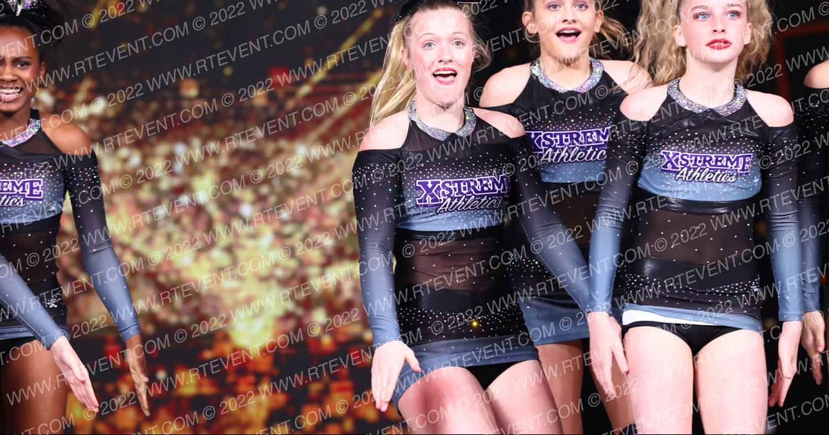 Xstreme Athletics Tumble & Cheer Scorch · Gold Rush Super Floor One
