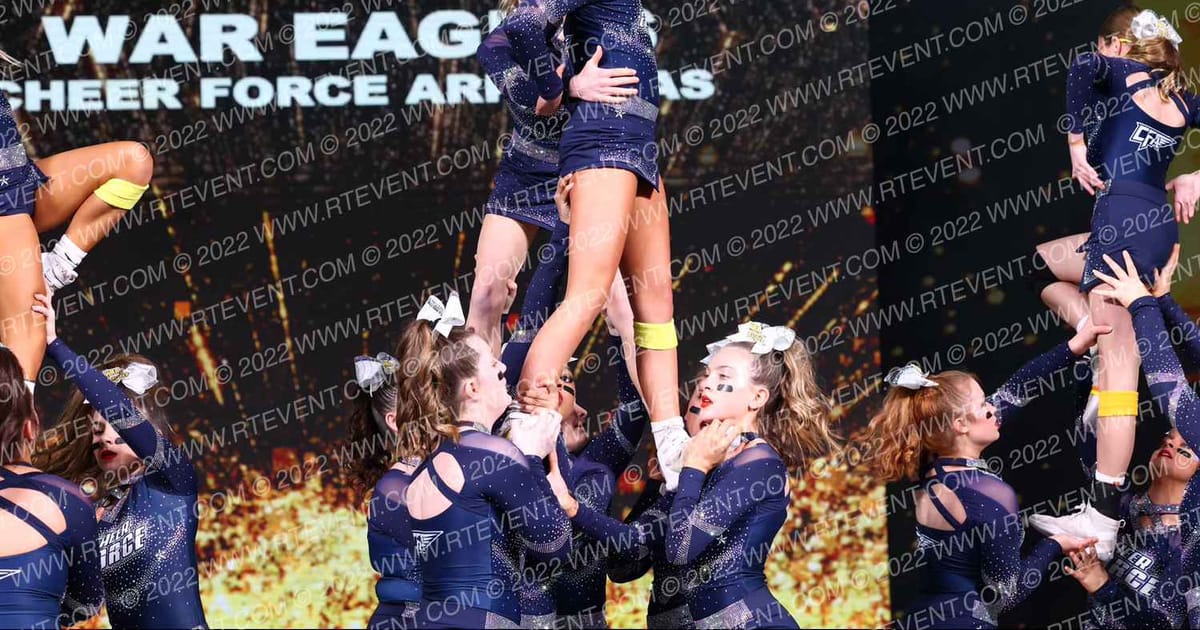 Cheer Force Arkansas War Eagles · Gold Rush Super Floor One