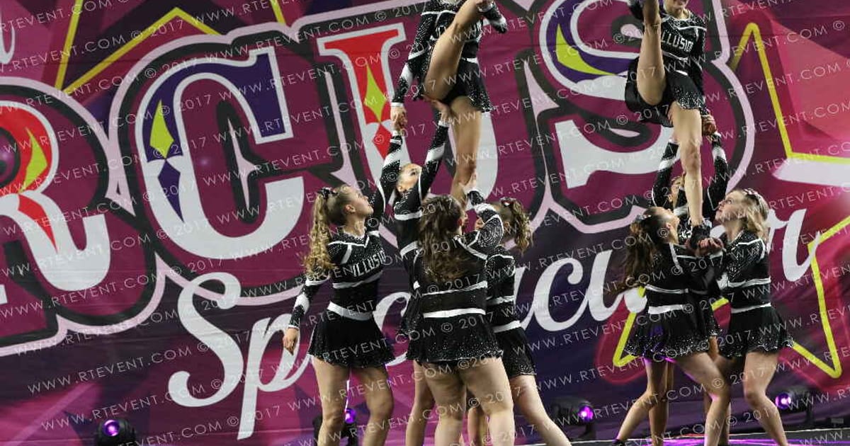 Illusion Cheer Academy Blackout · Circus Spectacular FC Essentials