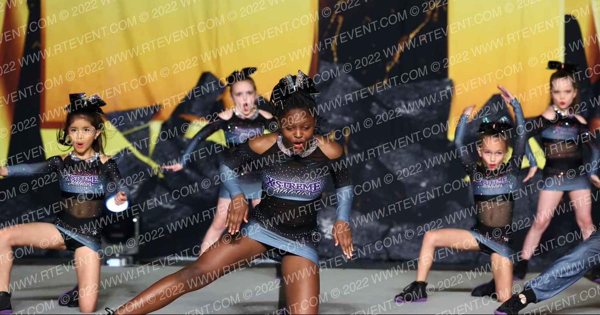 Xstreme Athletics Tumble & Cheer Shine · Gold Rush Super Floor Two