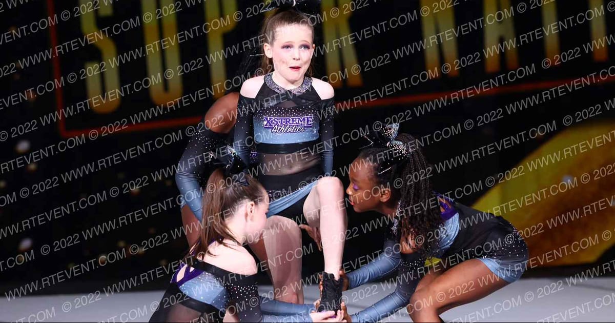Xstreme Athletics Tumble & Cheer WildFire · Gold Rush Super Floor One